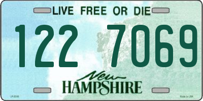 NH license plate 1227069