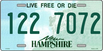 NH license plate 1227072