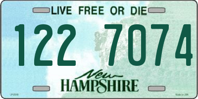 NH license plate 1227074