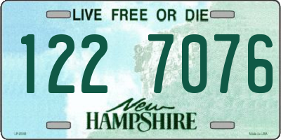 NH license plate 1227076