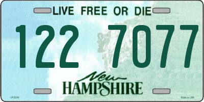 NH license plate 1227077