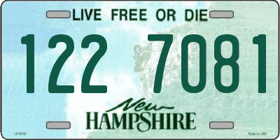 NH license plate 1227081