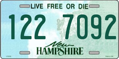 NH license plate 1227092