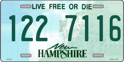 NH license plate 1227116
