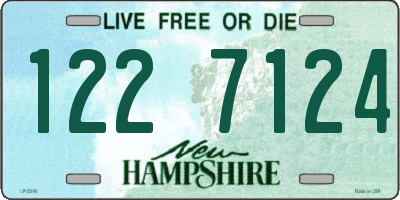 NH license plate 1227124