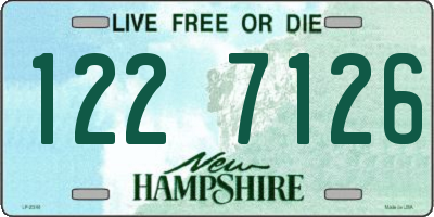 NH license plate 1227126