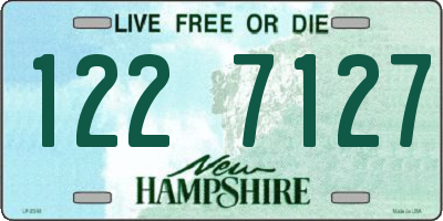 NH license plate 1227127