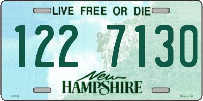NH license plate 1227130