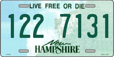 NH license plate 1227131