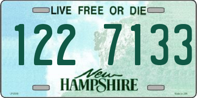 NH license plate 1227133