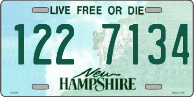 NH license plate 1227134