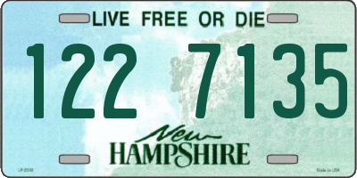 NH license plate 1227135