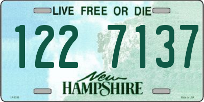 NH license plate 1227137