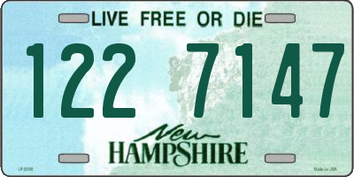 NH license plate 1227147