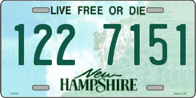NH license plate 1227151