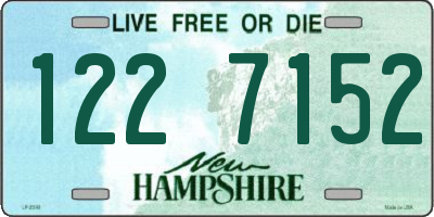 NH license plate 1227152