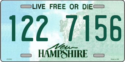 NH license plate 1227156