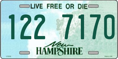 NH license plate 1227170