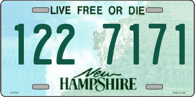 NH license plate 1227171