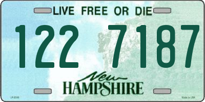NH license plate 1227187