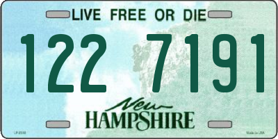 NH license plate 1227191