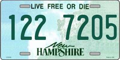 NH license plate 1227205