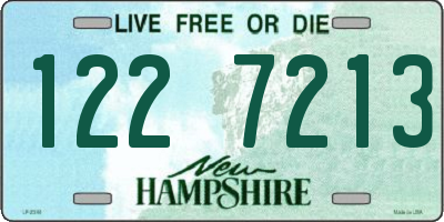 NH license plate 1227213