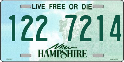 NH license plate 1227214