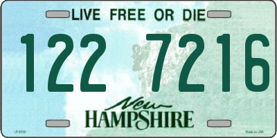 NH license plate 1227216