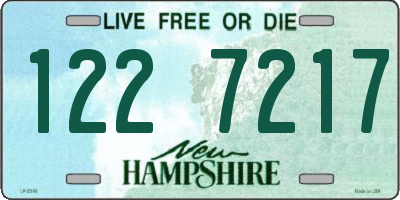 NH license plate 1227217