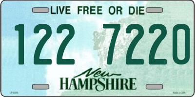 NH license plate 1227220