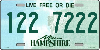 NH license plate 1227222