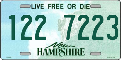 NH license plate 1227223