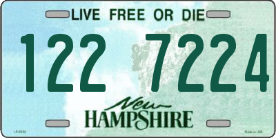 NH license plate 1227224