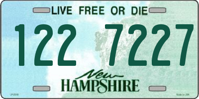 NH license plate 1227227