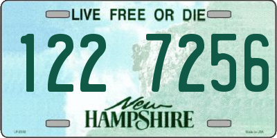 NH license plate 1227256