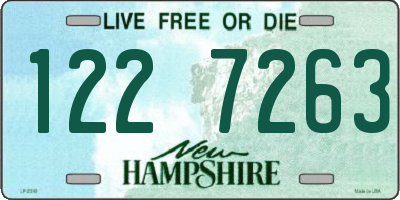 NH license plate 1227263