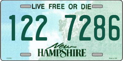 NH license plate 1227286