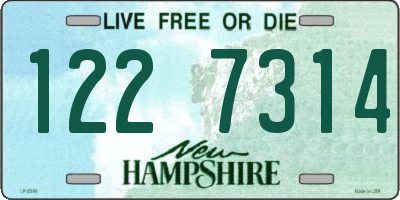 NH license plate 1227314