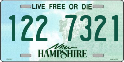 NH license plate 1227321
