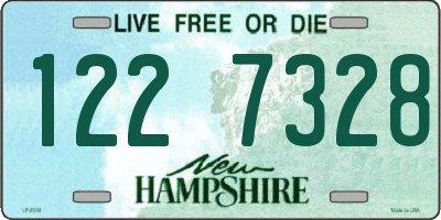 NH license plate 1227328