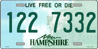 NH license plate 1227332