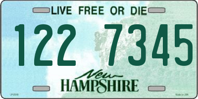 NH license plate 1227345