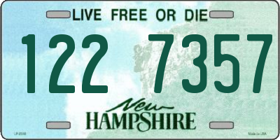 NH license plate 1227357