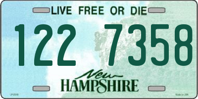 NH license plate 1227358