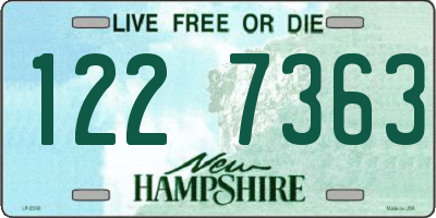 NH license plate 1227363