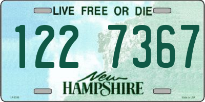 NH license plate 1227367