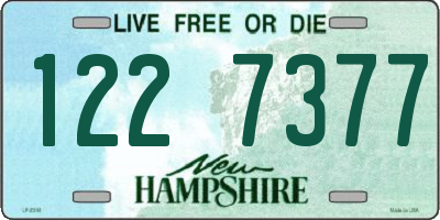NH license plate 1227377