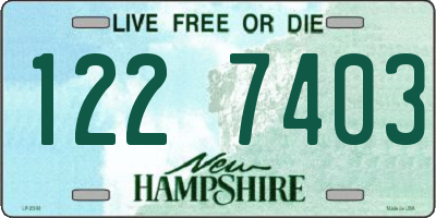 NH license plate 1227403