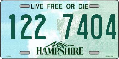 NH license plate 1227404